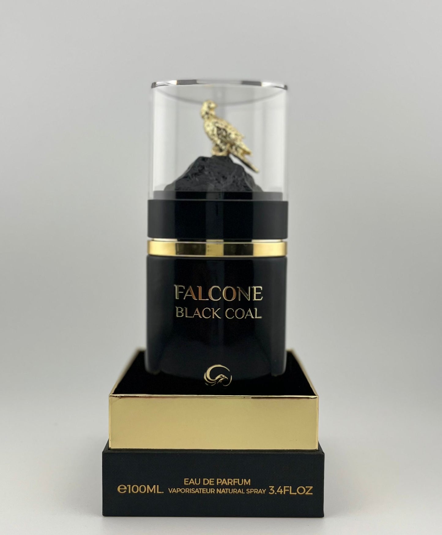 Falcone Black Coal - Eau de Parfum 100ml | Perfume Árabe Masculino de Lujo con Diseño Exclusivo
