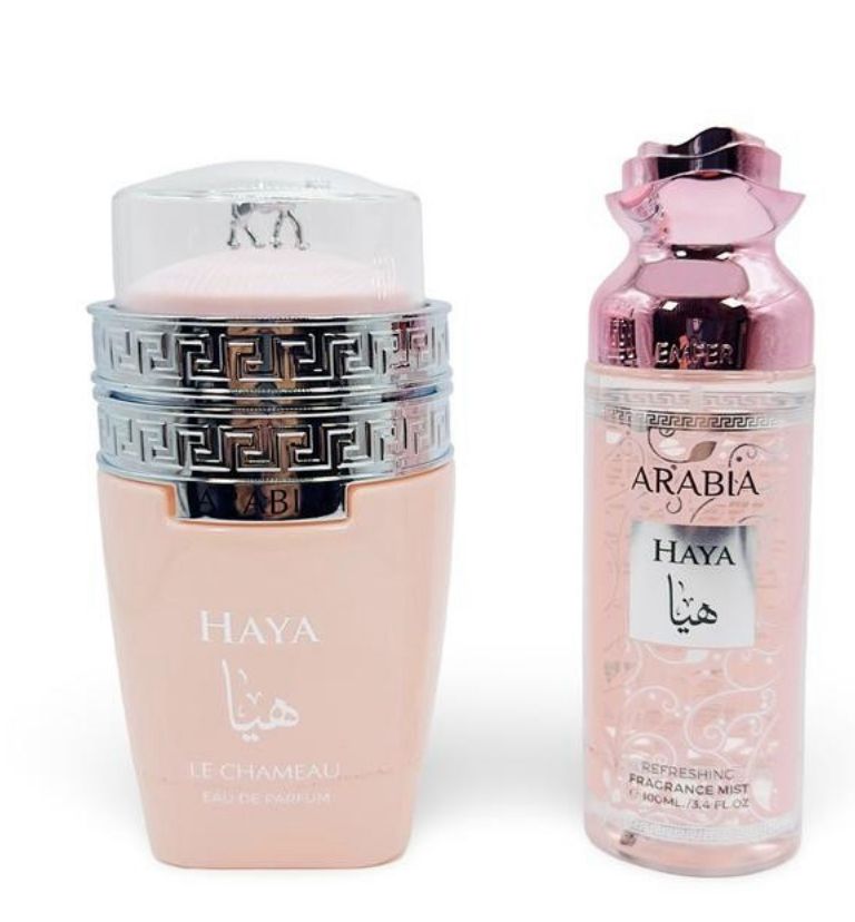 Set Arabia Madame Pour Femme by Le Chameau – Eau de Parfum + Body Mist 100ml x 2 | Perfume Árabe de Lujo para Mujer