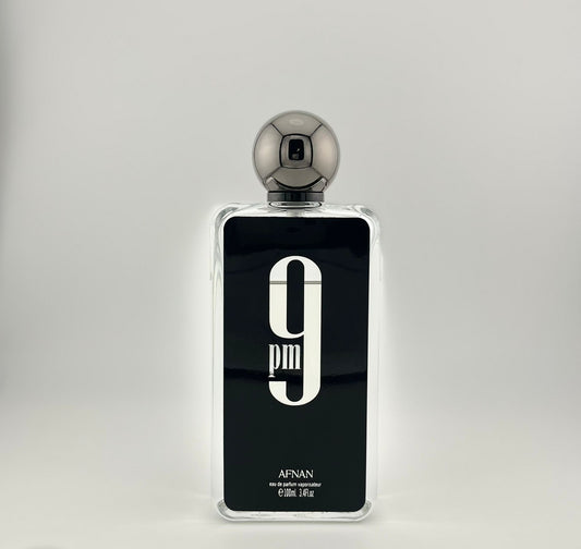 Perfume Afnan 9PM Eau de Parfum 100ml | Aroma Avainillado, Ambarado y Dulce para Noche