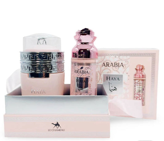 Set Arabia Madame Pour Femme by Le Chameau – Eau de Parfum + Body Mist 100ml x 2 | Perfume Árabe de Lujo para Mujer